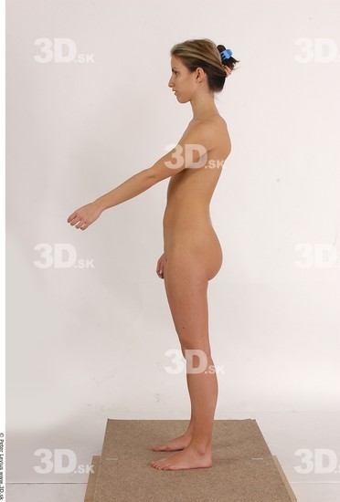 Whole Body Woman Nude Athletic Studio photo references