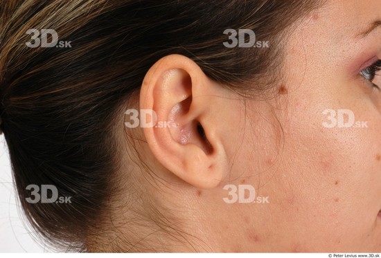 Ear Whole Body Woman Athletic Studio photo references