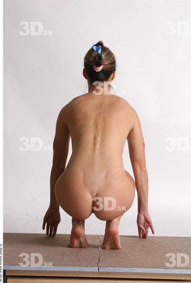 Whole Body Woman Nude Athletic Studio photo references