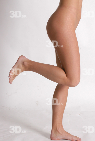 Leg Whole Body Woman Animation references Nude Athletic Studio photo references