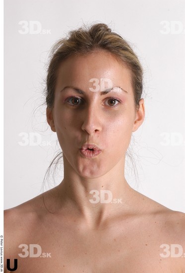 Face Whole Body Phonemes Woman Athletic Studio photo references