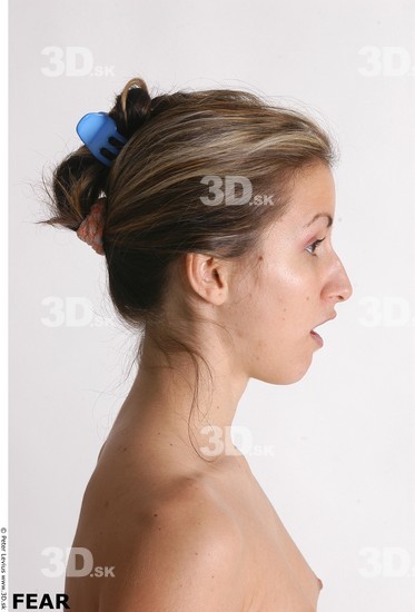 Face Whole Body Emotions Woman Athletic Studio photo references