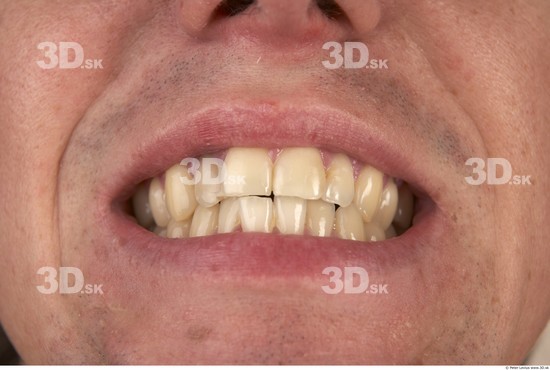 Whole Body Teeth Man Muscular Studio photo references