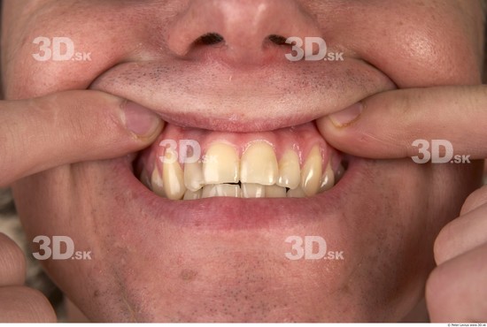 Whole Body Teeth Man Muscular Studio photo references