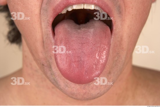 Whole Body Tongue Man Muscular Studio photo references