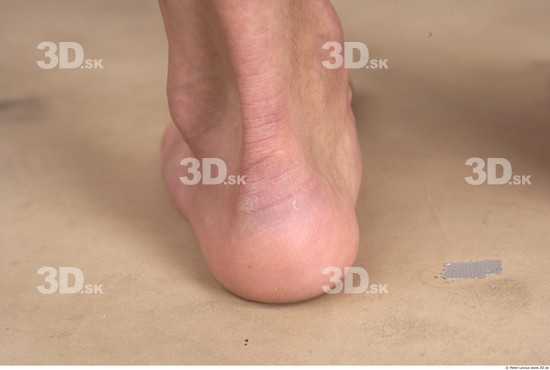 Foot Whole Body Man Nude Muscular Studio photo references