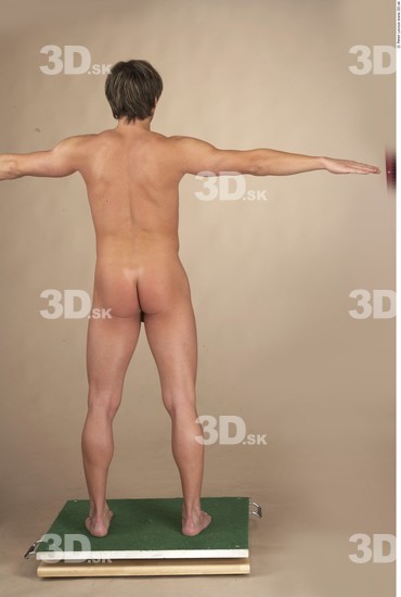 Whole Body Man T poses Nude Muscular Studio photo references