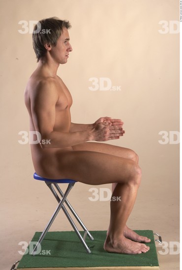 Whole Body Man Artistic poses White Nude Muscular