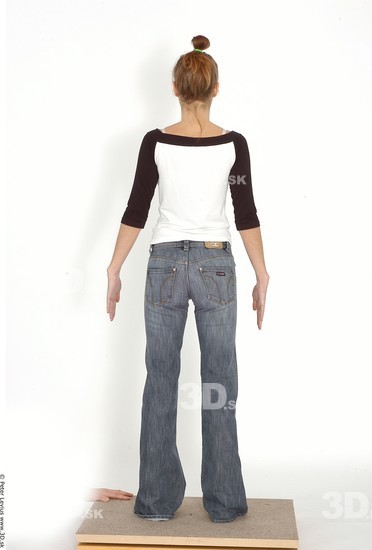 Whole Body Woman Casual Slim Studio photo references