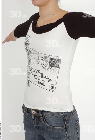 Upper Body Whole Body Woman Casual Slim Studio photo references