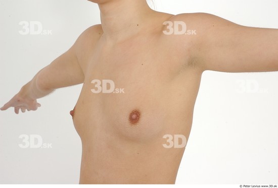 Chest Whole Body Woman Nude Slim Studio photo references