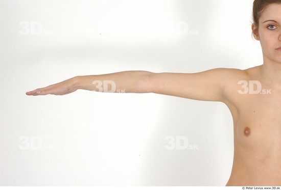 Arm Whole Body Woman Nude Slim Studio photo references