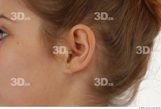 Ear Whole Body Woman Slim Studio photo references