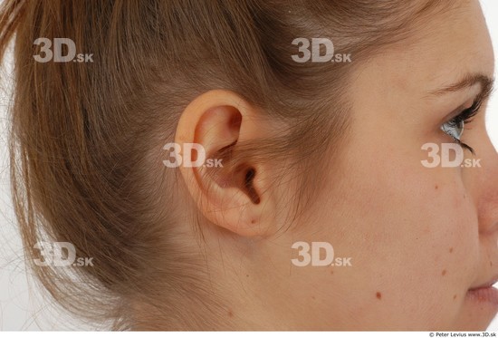 Ear Whole Body Woman Slim Studio photo references