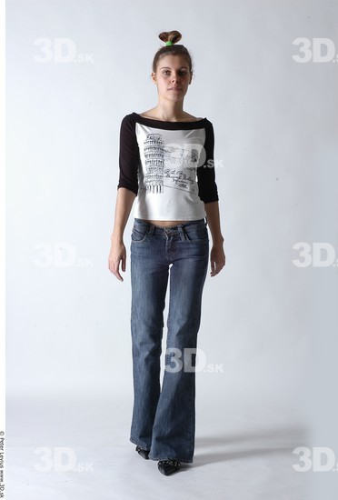 Whole Body Woman Animation references White Casual Slim