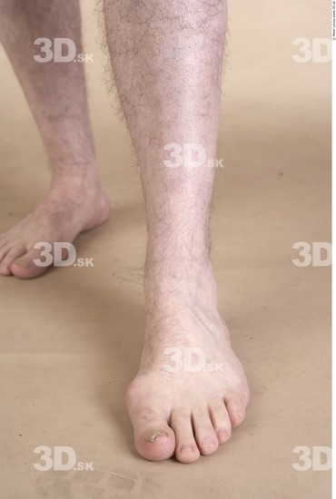 Foot Whole Body Man Nude Average Studio photo references