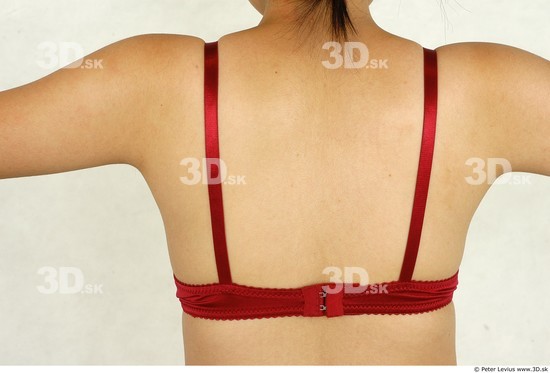 Whole Body Back Woman Asian Underwear Slim Studio photo references