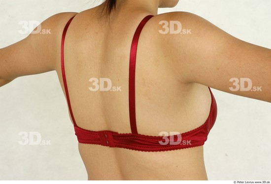 Whole Body Back Woman Asian Underwear Slim Studio photo references