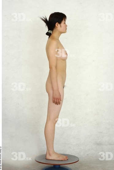 Whole Body Woman Asian Nude Slim Studio photo references