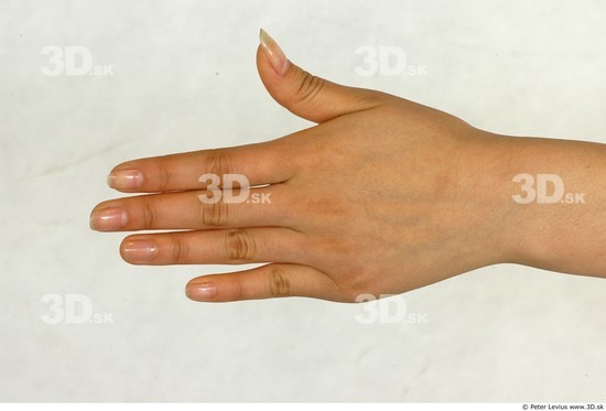 Hand Whole Body Woman Asian Slim Studio photo references