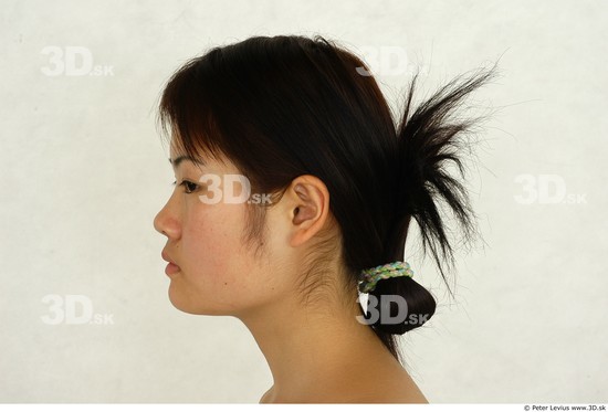 Whole Body Head Woman Asian Slim Studio photo references