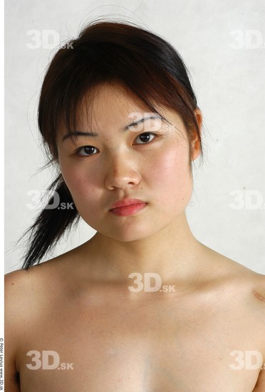 Whole Body Head Phonemes Woman Animation references Asian Nude Slim Studio photo references