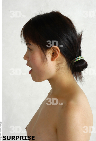 Face Whole Body Phonemes Emotions Woman Asian Nude Slim Studio photo references