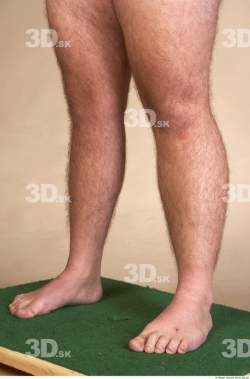 Calf Whole Body Man Nude Overweight Studio photo references