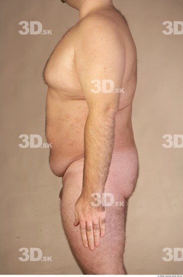 Arm Whole Body Man Nude Overweight Studio photo references