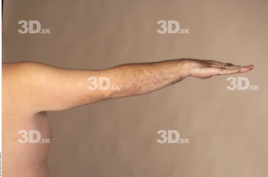 Arm Whole Body Man Nude Overweight Studio photo references