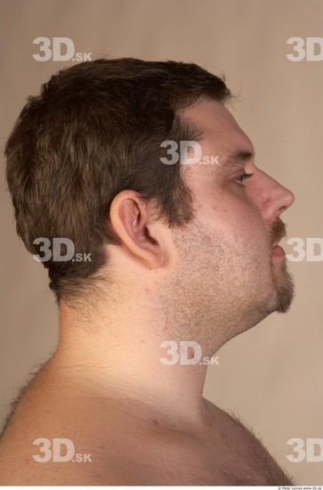 Whole Body Head Man Overweight Studio photo references