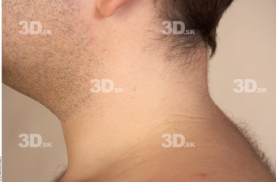 Neck Whole Body Man Nude Overweight Studio photo references