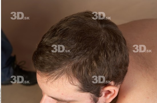 Whole Body Head Man Overweight Studio photo references