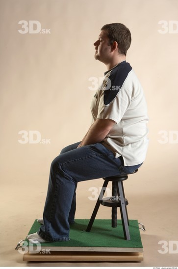 Whole Body Man Artistic poses White Casual Overweight