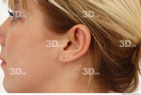 Ear Woman White Nude Average