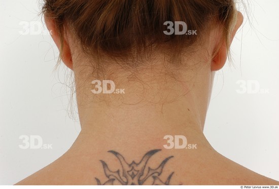 Neck Woman White Tattoo Nude Average