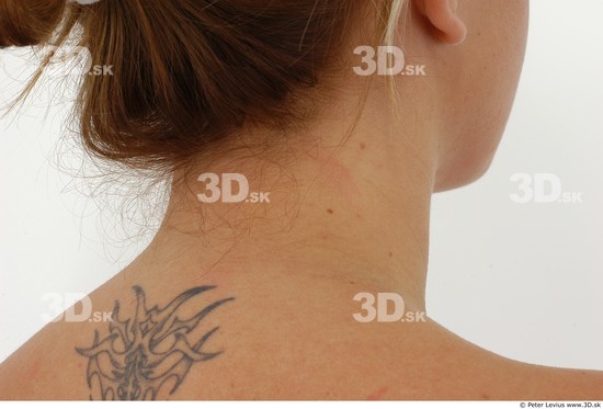 Neck Woman White Tattoo Nude Average