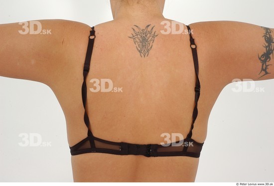 Back Woman White Tattoo Underwear Average