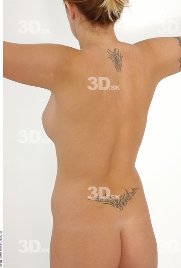 Back Woman White Tattoo Nude Average