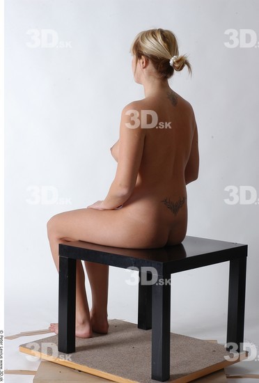 Whole Body Woman Artistic poses Tattoo Nude Average Studio photo references