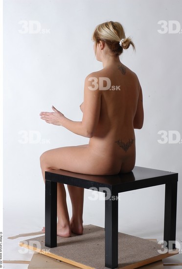 Whole Body Woman Artistic poses Tattoo Nude Average Studio photo references