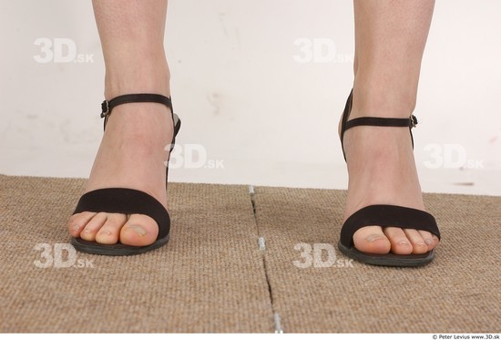 Foot Whole Body Woman Shoes Average Chubby Studio photo references