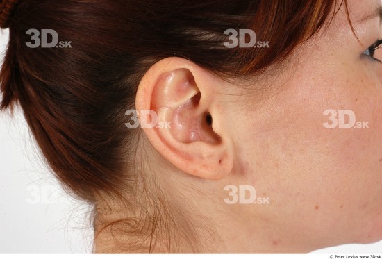 Ear Whole Body Woman Average Chubby Studio photo references