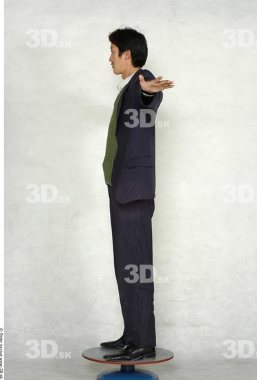 Whole Body Man Artistic poses T poses Asian Nude Formal T shirt Slim Studio photo references