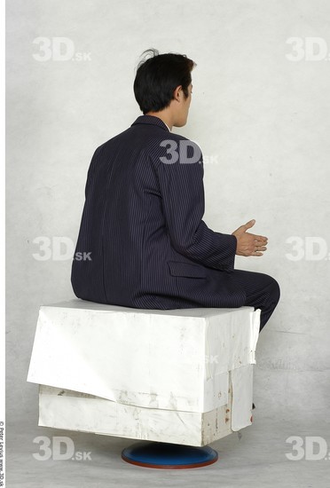 Whole Body Man Artistic poses Asian Formal Slim Studio photo references