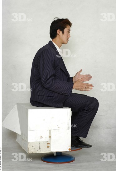 Whole Body Man Artistic poses Asian Formal Slim Studio photo references