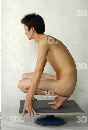 Whole Body Man Asian Nude Slim Studio photo references