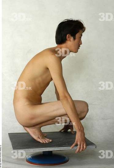 Whole Body Man Asian Nude Slim Studio photo references