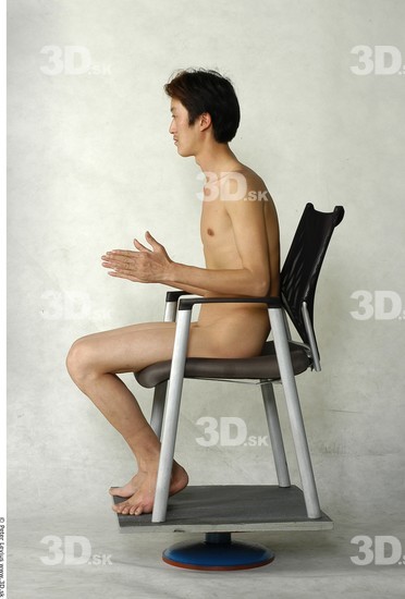 Whole Body Man Artistic poses Asian Nude Slim Studio photo references