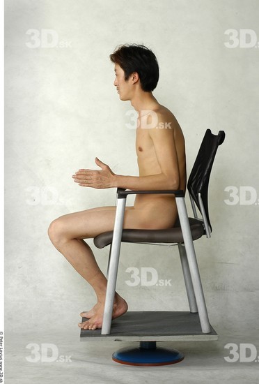 Whole Body Man Artistic poses Asian Nude Slim Studio photo references